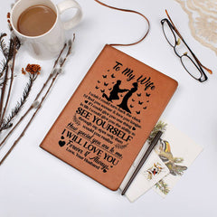 To My Wife Sooner – Leather Journal